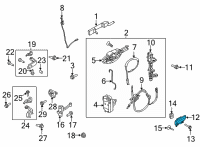 OEM 2022 Ford F-150 HANDLE ASY - DOOR - INNER Diagram - ML3Z-1522600-AA