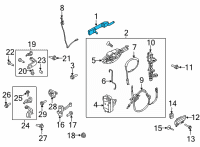 OEM 2021 Ford Bronco HANDLE ASY - DOOR - OUTER Diagram - ML3Z-1522405-AA