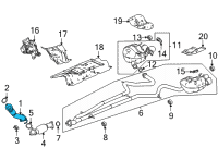 OEM Acura TLX PIPE, EX Diagram - 18210-TGZ-A01