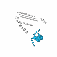 OEM Honda Motor, Wiper Diagram - 76710-SWA-003