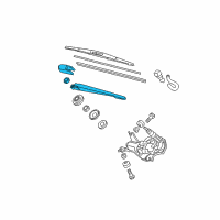 OEM 2007 Honda CR-V Arm, Rear Wiper Diagram - 76720-SWA-003