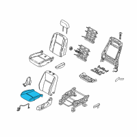 OEM Ford Transit Connect Seat Cushion Pad Diagram - 9T1Z-58632A23-A