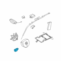 OEM BMW Sensor, Front Diagram - 65-77-9-152-262