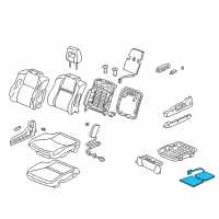 OEM Honda Heater, Left Front Seat Cushion Diagram - 81534-S9V-A62