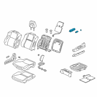 OEM 2002 Acura MDX Switch Assembly, Driver Side Power Seat (Saddle) Diagram - 35955-S0X-A51ZE