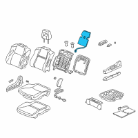 OEM 2007 Honda Pilot Heater, Left Front Seat-Back Diagram - 81524-S9V-A62