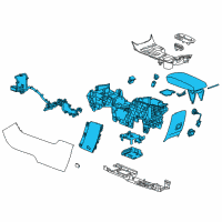 OEM 2015 Chevrolet Malibu Center Console Diagram - 23457672