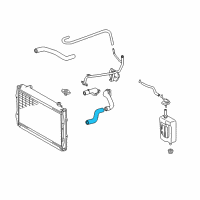 OEM 1997 Toyota 4Runner Lower Hose Diagram - 16572-62090