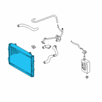 OEM Toyota Radiator Assembly Diagram - 16410-AZ011