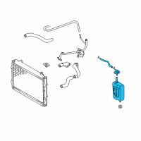 OEM Toyota Recovery Tank Diagram - 16470-75030