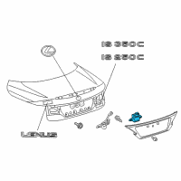 OEM Lexus IS350 Switch, Luggage Electrical Key Diagram - 84945-53010