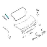 OEM Infiniti Stay Assembly-Trunk Lid Diagram - 84430-4GA2A