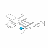 OEM Nissan Versa Motor Assy-Sunroof Diagram - 91295-ED01A