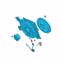 OEM Cadillac XLR Fan Assembly Diagram - 15819952