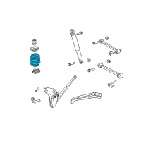 OEM 2008 Jeep Liberty Rear Coil Spring Diagram - 52125555AB