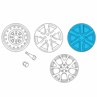 OEM 2004 Nissan Altima Aluminum Wheel 17X7 Diagram - 40300-5Y710