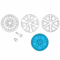 OEM 2005 Nissan Altima Aluminum Wheel Diagram - 40300-ZB700