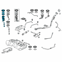 OEM Honda Filter Set, Fuel Diagram - 17048-T7L-000