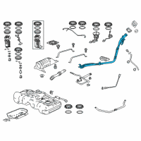 OEM 2021 Honda HR-V Pipe Complete, Fuel Filler Diagram - 17660-T7X-A01