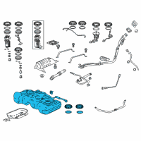 OEM Honda Tank Set, Fuel Diagram - 17044-T7X-A00