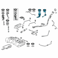 OEM 2016 Honda HR-V Sub-Pump Set, Fuel Diagram - 17049-T7X-A00