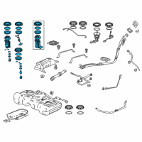 OEM 2020 Honda HR-V Module Set, Fuel Pump Diagram - 17045-T7X-A02