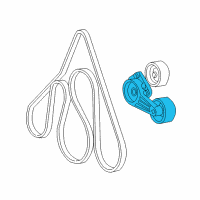 OEM 2006 Ford F-150 Serpentine Tensioner Diagram - 5L3Z-6B209-AA