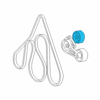 OEM 2004 Ford F-150 Heritage Serpentine Idler Pulley Diagram - 5L3Z-8678-AA