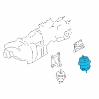OEM 2012 Nissan GT-R Engine Mounting Insulator Assembly, Center Diagram - 11340-JF00C