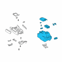 OEM Toyota Tundra Console Assembly Diagram - 58910-0C020-E1
