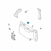 OEM 2000 Nissan Quest Cup Holder Diagram - 84957-7B002