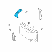 OEM 1999 Nissan Quest Garnish-Rear Pillar, RH Diagram - 84926-7B003