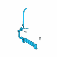 OEM 2017 Lexus LX570 Cooler Sub-Assy, Power Steering Oil, NO.1 Diagram - 44402-60051