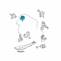 OEM Scion Side Bracket Diagram - 12305-28220