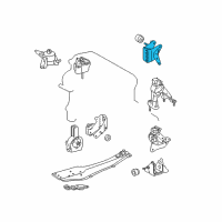 OEM Scion tC Rear Insulator Diagram - 12321-28170