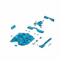 OEM 2002 Jeep Wrangler Pan-Floor Diagram - 55177254AD