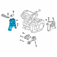 OEM 2020 Honda Clarity Mounting, Engine Side Diagram - 50820-TRW-A04