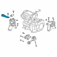 OEM 2019 Honda Clarity Stay, Engine Side Mounting Diagram - 50625-TRW-A00