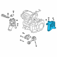 OEM 2021 Honda Clarity Mounting, Transmission Diagram - 50850-TRW-A02