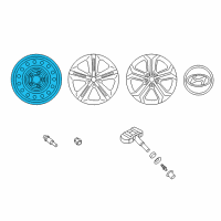 OEM Hyundai Santa Fe XL 17 Inch Steel Wheel Diagram - 52910-2B920