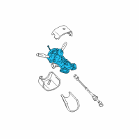 OEM 2001 Jeep Grand Cherokee Column-Steering Diagram - 55115970AI