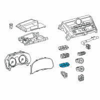 OEM Lexus NX300 Control & Panel Assembly Diagram - 84010-48500