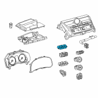 OEM 2018 Lexus NX300h Switch Assembly, COMBINA Diagram - 84970-78331