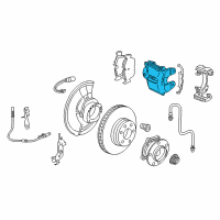 OEM 2010 BMW X6 Brake Caliper Left Diagram - 34-11-6-776-785