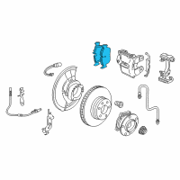OEM 2016 BMW X6 Brake-Front Pads Diagram - 34-11-6-865-868