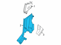 OEM Ford Maverick PANEL - TRIM Diagram - NZ6Z-26278D12-AA