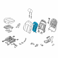 OEM 2018 Kia Optima Heater-Front Seat Back Diagram - 88360D4020