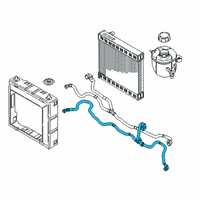 OEM 2022 BMW 740i xDrive Lower Radiator Coolant Hose Diagram - 17-12-8-602-862