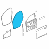 OEM 2015 Chevrolet Impala Door Weatherstrip Diagram - 84234953