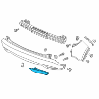 OEM 2016 Honda HR-V Reflector, L. RR. Diagram - 33555-T7S-A01